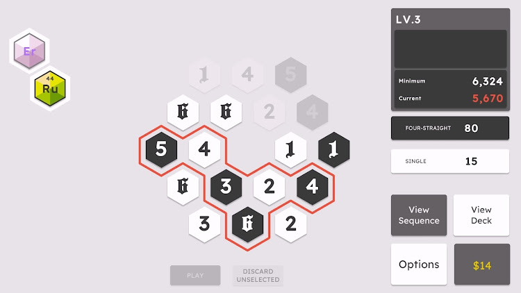 #5. Hexeract: Balatro-like game (Android) By: GoGoong Studio