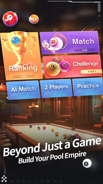 #4. Billiards 8-Ball Pool Table 3D (Android) By: Zongyi Technology Co., Ltd