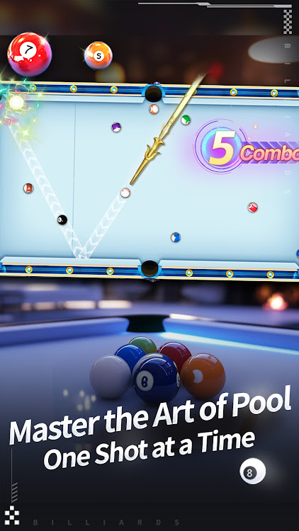 #5. Billiards 8-Ball Pool Table 3D (Android) By: Zongyi Technology Co., Ltd