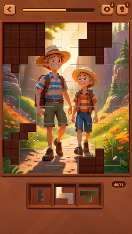 #5. WoodPuz - Jigsaw Puzzles (Android) By: XCrew Studio