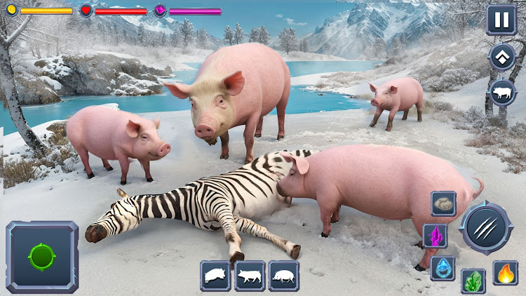 #3. Angry Boar Pig Simulator (Android) By: Max Games Production