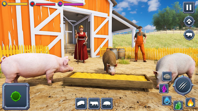 #2. Angry Boar Pig Simulator (Android) By: Max Games Production