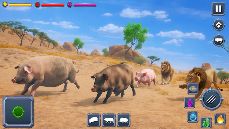 #5. Angry Boar Pig Simulator (Android) By: Max Games Production