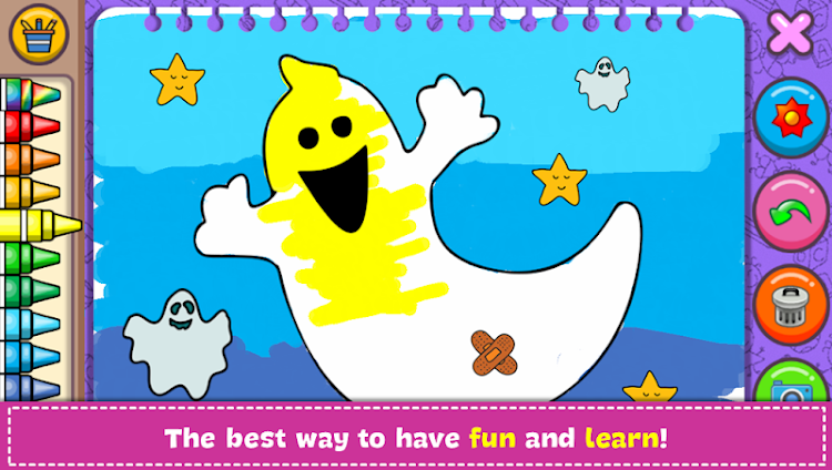 #7. Halloween - Coloring & Games (Android) By: Orange Studios Games