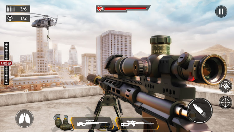 #2. Sniper Shooting Game Offline (Android) By: Pacific Games Club