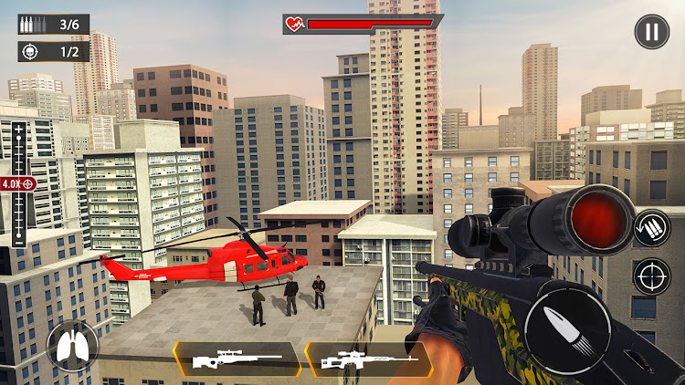 #7. Sniper Shooting Game Offline (Android) By: Pacific Games Club