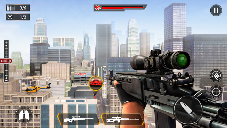 #4. Sniper Shooting Game Offline (Android) By: Pacific Games Club