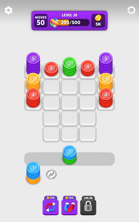 #7. Coin Stack (Android) By: electra.gs