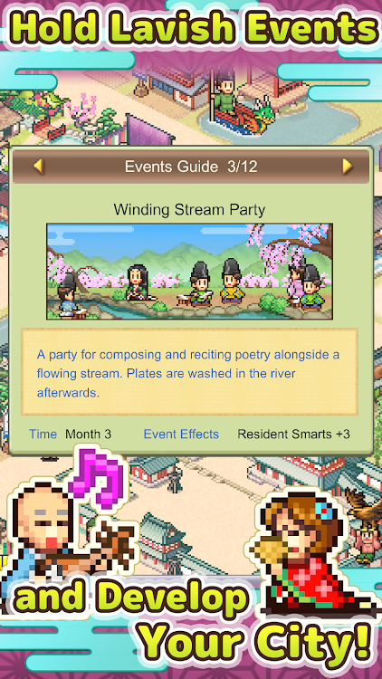 #4. Heian City Story (Android) By: Kairosoft