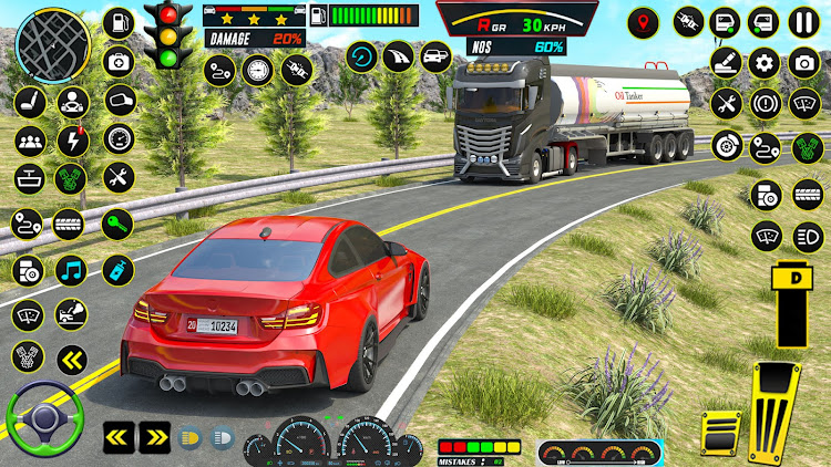 #5. American Car Driving School (Android) By: Logic Rack Inc.