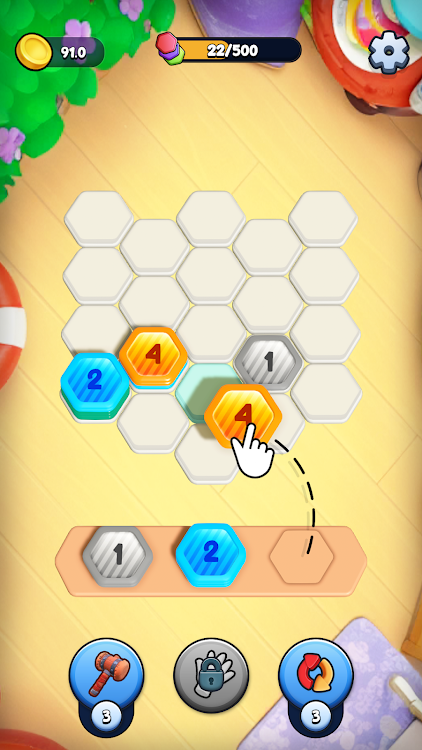 #2. Hexa Coin Sort Puzzle Game (Android) By: MadBull Studios