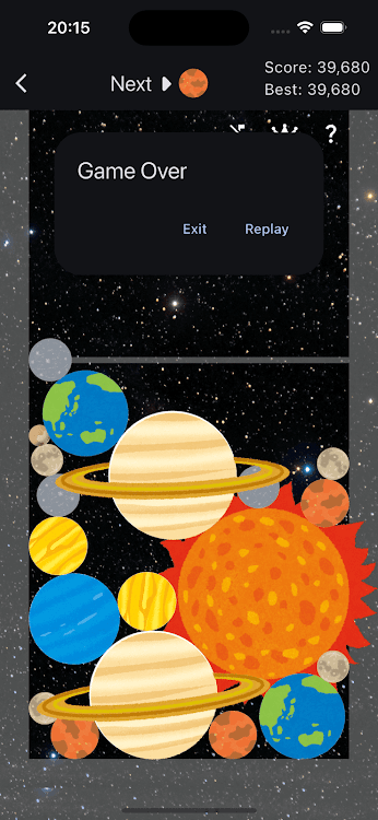 #2. Planet Merge Game/Merge Planet (Android) By: zero2onemys