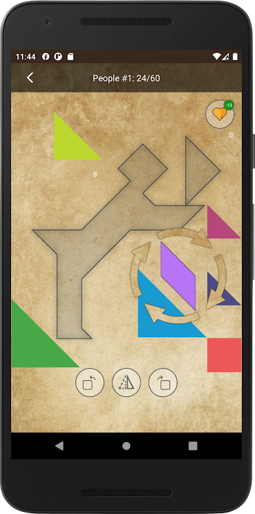 #2. Tangram FHD (Android) By: Green Ball Studio