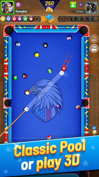 #9. 8 Ball Shoot It All - 3D Pool (Android) By: SQUARE ENIX PVT.LTD.