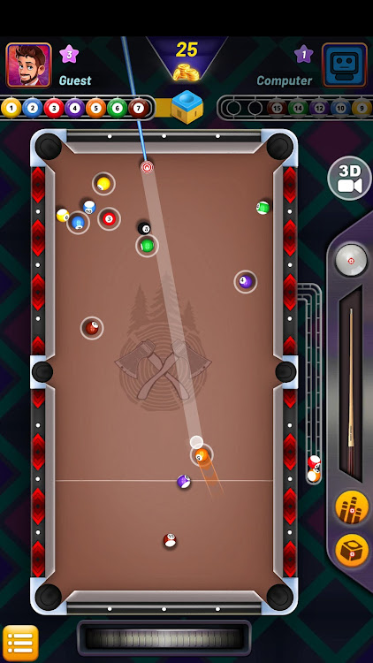 #8. 8 Ball Shoot It All - 3D Pool (Android) By: SQUARE ENIX PVT.LTD.