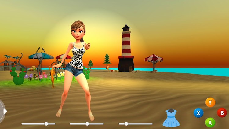 #4. Virtual Toon Beach Dancer 2 (Android) By: U'Technologies