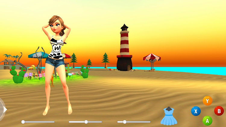 #6. Virtual Toon Beach Dancer 2 (Android) By: U'Technologies