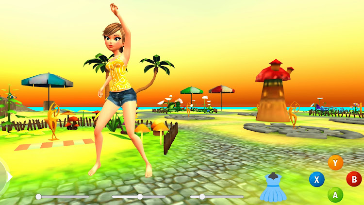 #9. Virtual Toon Beach Dancer 2 (Android) By: U'Technologies