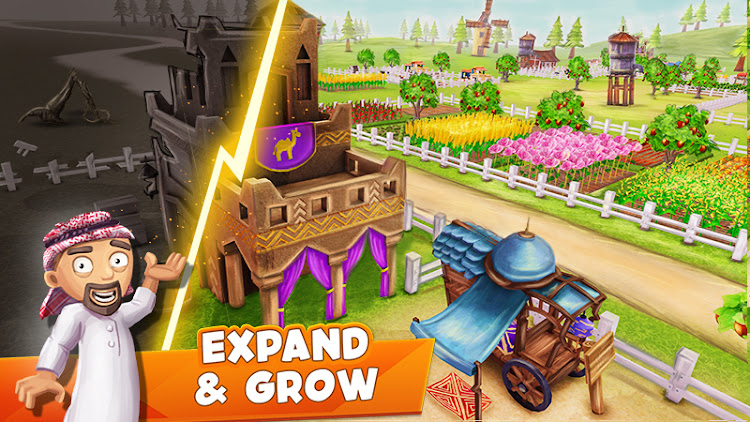 #3. Farm Town: Camel Farming Games (Android) By: TapFire Games