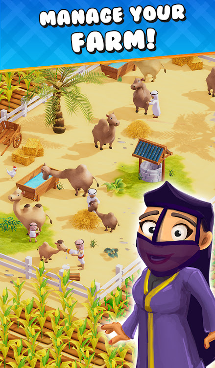 #10. Farm Town: Camel Farming Games (Android) By: TapFire Games