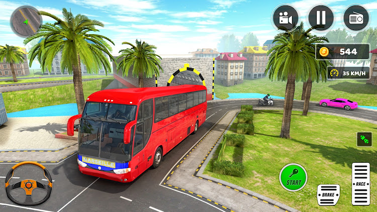 #2. Bus Simulator 3D: Bus Games (Android) By: Game town