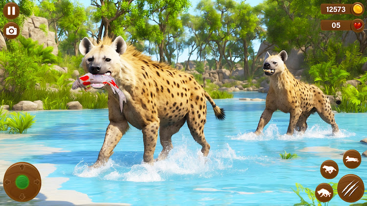 #4. Wild Hyena Family Life Sim (Android) By: Max Games Production