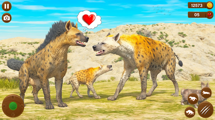 #5. Wild Hyena Family Life Sim (Android) By: Max Games Production