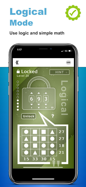 #6. Crack The Lock (Android) By: Classic Puzzle Australia