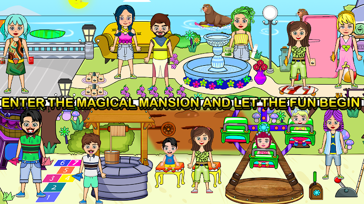 #2. Family World Magical Land Game (Android) By: My family World