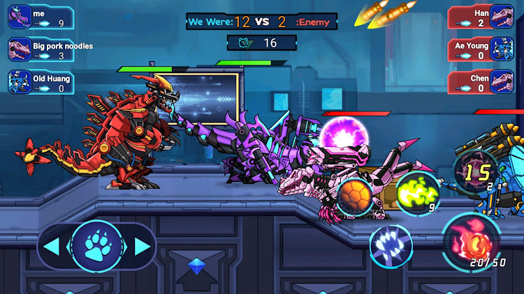 #4. Mech Dinosaur War (Android) By: SUPERIOR STUDIO