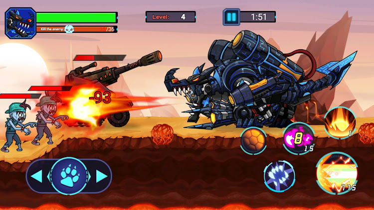 #6. Mech Dinosaur War (Android) By: SUPERIOR STUDIO