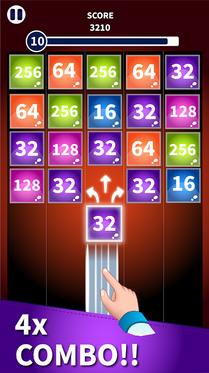 #2. Number Shoot 2048 Puzzle Games (Android) By: OL - Offline No Wifi Games