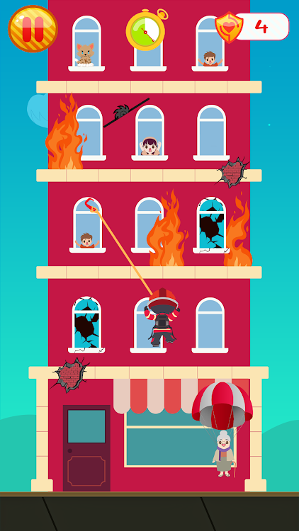 #6. FireFighter Rescue 2D Game (Android) By: arcane-entertainment