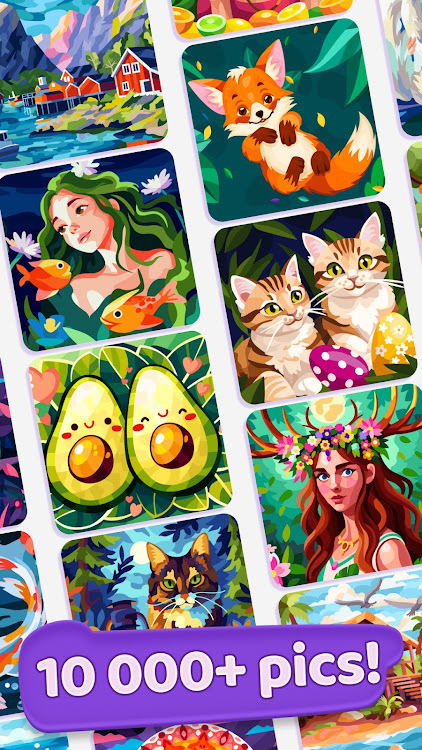 #4. Gallery: Color by number game (Android) By: Beresnev Games