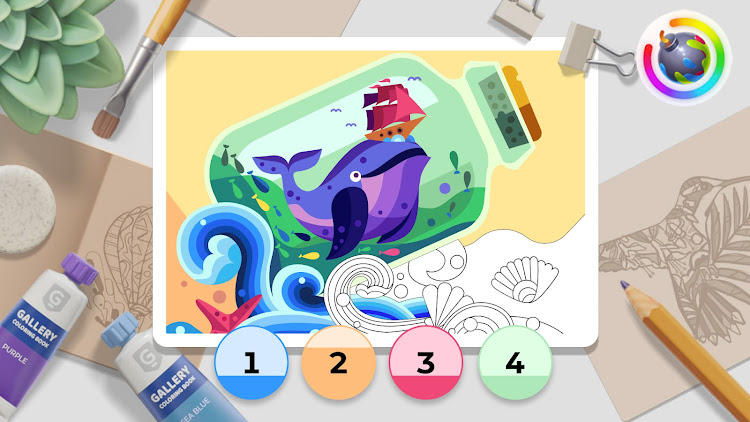 #6. Gallery: Color by number game (Android) By: Beresnev Games