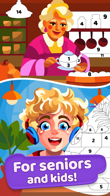 #9. Gallery: Color by number game (Android) By: Beresnev Games