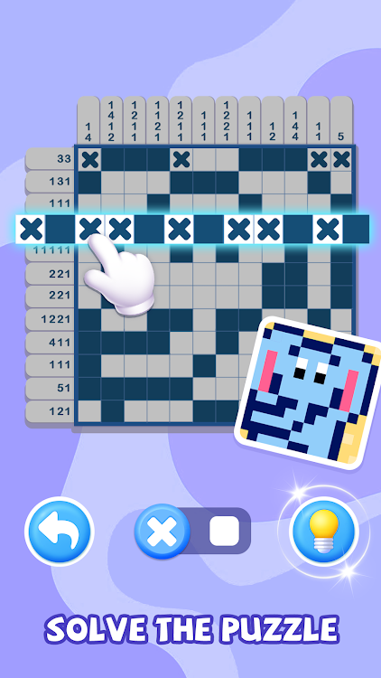 #4. Nonogram Pixel - Cross Puzzle (Android) By: QY Studio