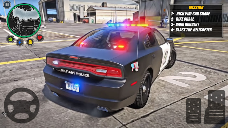 #10. Police Car Chase Criminal Game (Android) By: Elegant games