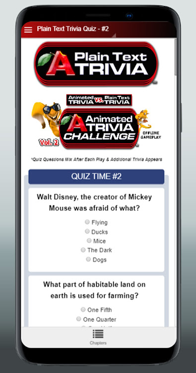 #7. Animated Trivia ChallengeVol.2 (Android) By: Animated Trivia (www.AnimatedTrivia.com)