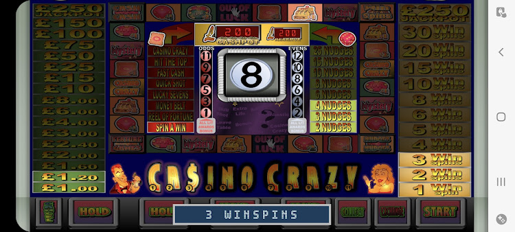 #4. CASINOCRAZY Club Fruit Machine (Android) By: Cashman_eq