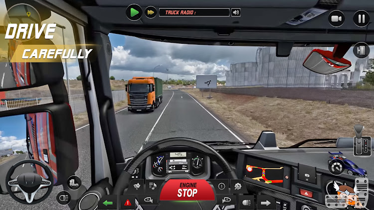 #4. Euro Truck Driving Game 3d (Android) By: Desktechx