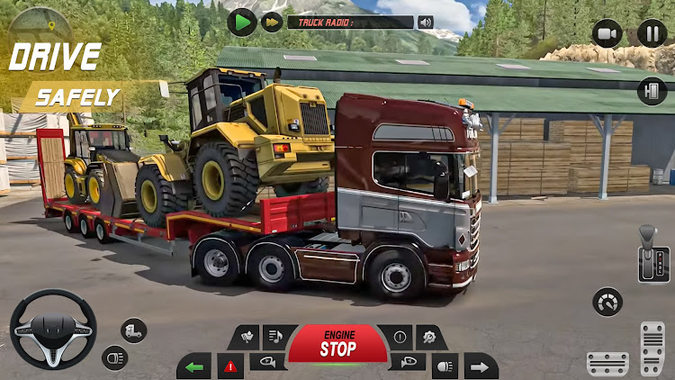 #5. Euro Truck Driving Game 3d (Android) By: Desktechx