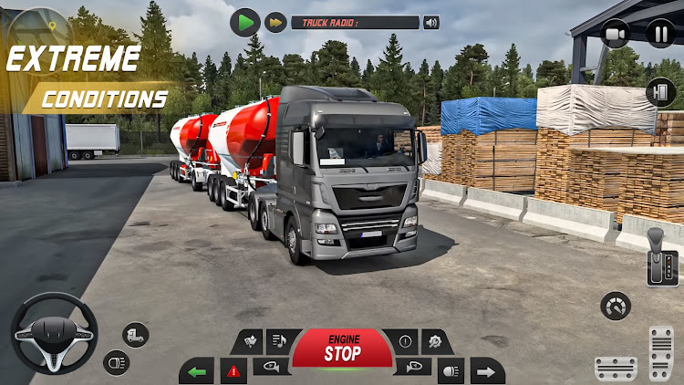 #2. Euro Truck Driving Game 3d (Android) By: Desktechx