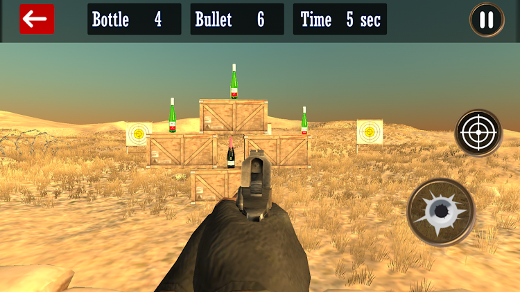 #2. Bottle Shoot Games (Android) By: Fog Revolution