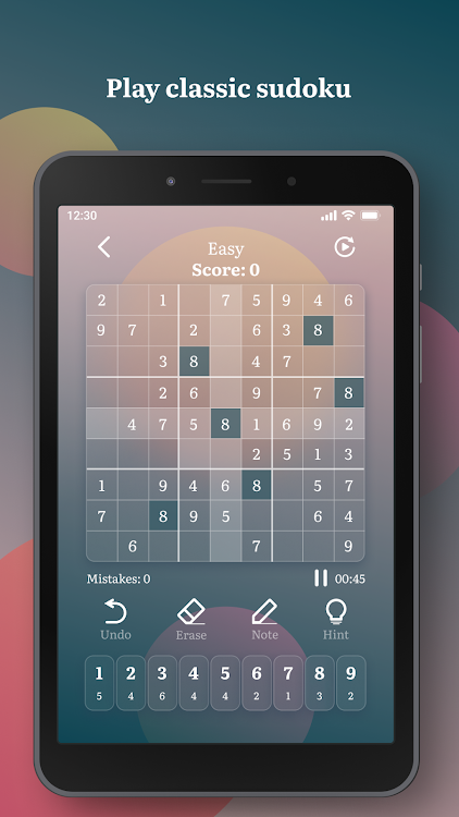 #9. Ambient Sudoku (Android) By: South Games