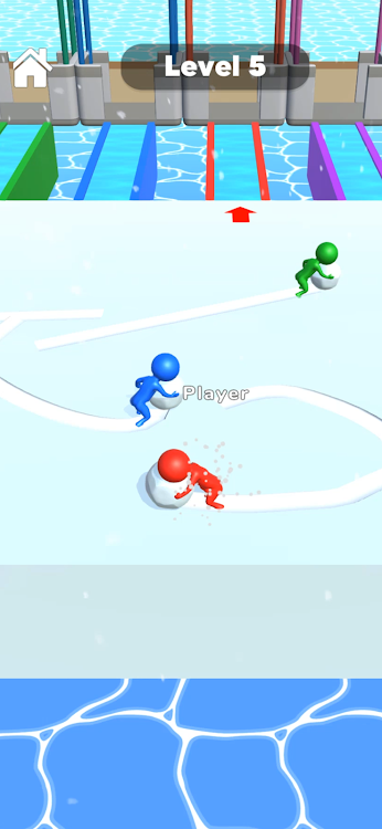 #6. Snow Race 3D: Ice Bridge Run (Android) By: YoZo Global