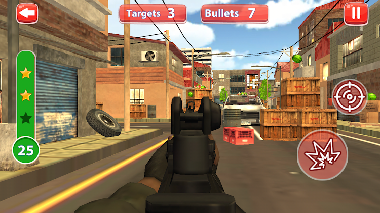 #4. Watermelon Shooting 3D (Android) By: Fog Revolution