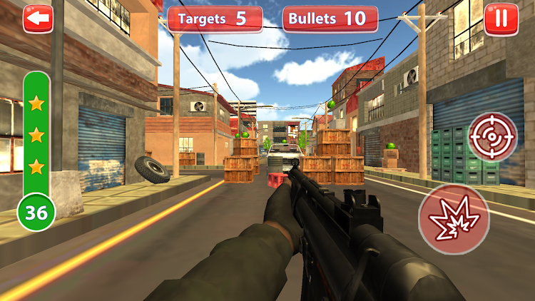 #5. Watermelon Shooting 3D (Android) By: Fog Revolution