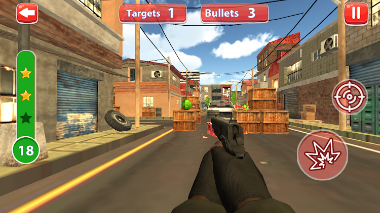 #6. Watermelon Shooting 3D (Android) By: Fog Revolution