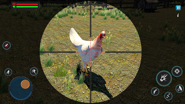 #8. FPS Chicken Shoot Offline Game (Android) By: Fog Revolution